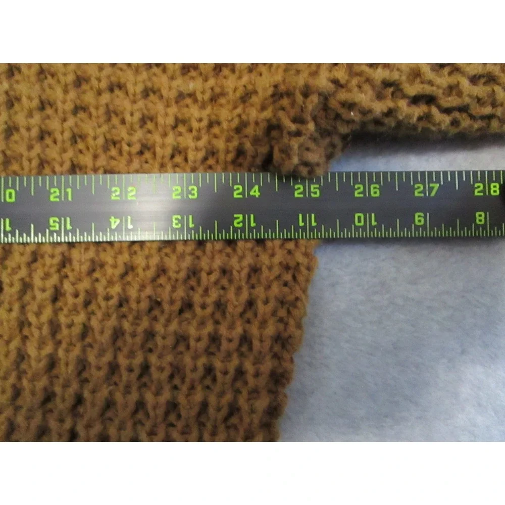 Vintage‎ Cable Knit Sweater Mens Large Mustard Yellow Structure Fisherman